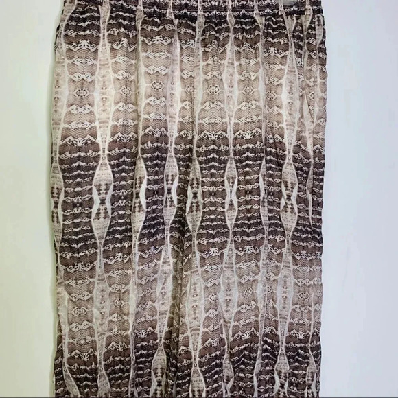 Haute Hippie Tribe Lillian Wide Leg Pants Pant Striped Animal Print Medium - Picture 6 of 6